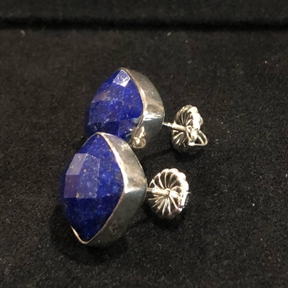 JAY KING DTR Desert Trading Lapis Lazuli Faceted Sterling Silver Earrings NIB - Picture 2 of 7
